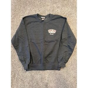 Ron Jon Surf Shop Sweatshirt Mens Small Dark Gray Florida Graphic Crewneck